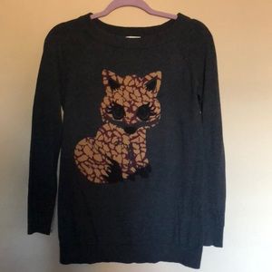 Grey fox sweater